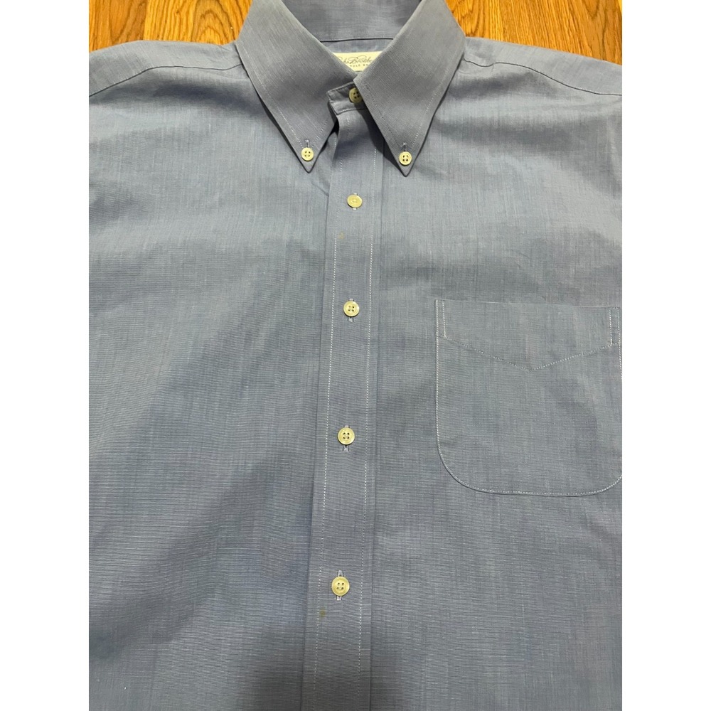 Brooks Brothers Shirt Mens Large Original Polo Short Sleeve Non-Iron Button Down - Picture 4 of 11